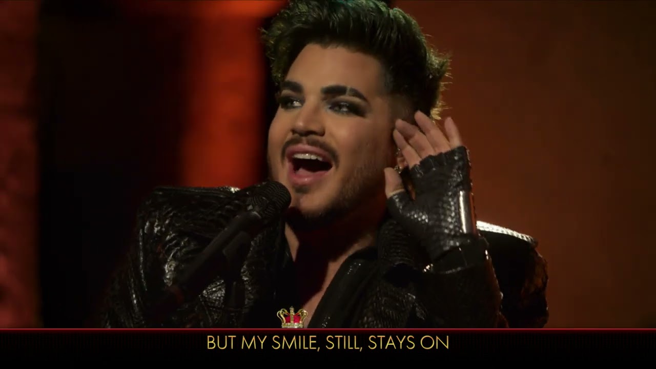 image 0 Adam Lambert Performs the Show Must Go On - The Queen Family Singalong