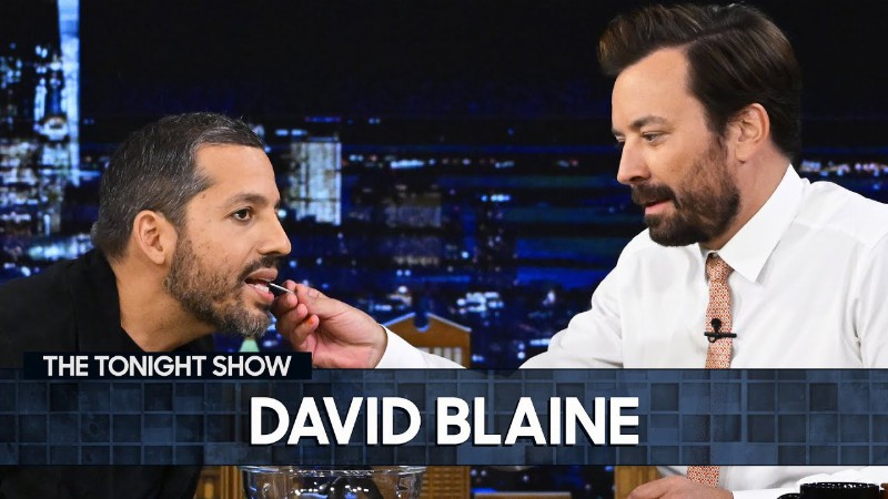 David Blaine Freaks Jimmy Out With A Terrifying Card And Nail Trick : The Tonight Show