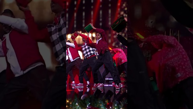 Dvj Bring The Christmas Sparkle With Amazing Dance! : Britain's Got Talent : #shorts