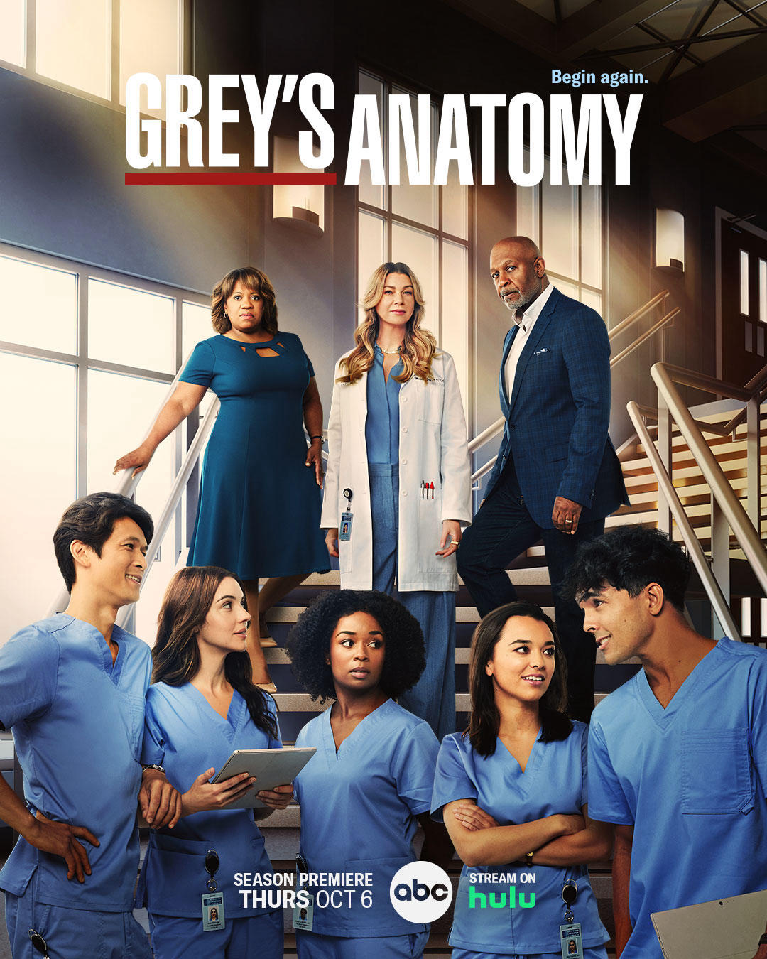 Grey's Anatomy Official - On a Thursday, in a stairway, I watched it begin again