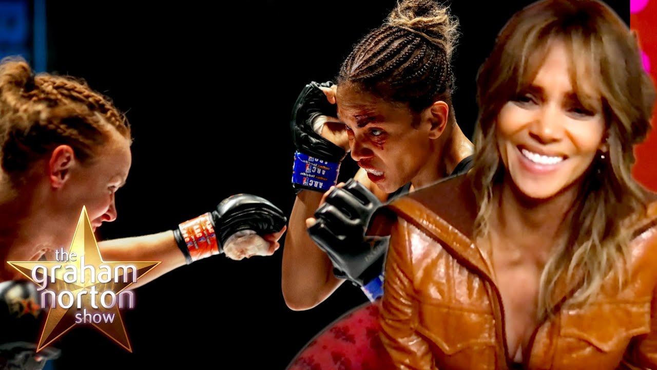 Halle Berry Broke Two Ribs From A Kick By Ufc Champion Valentina Shevchenko : The Graham Norton Show