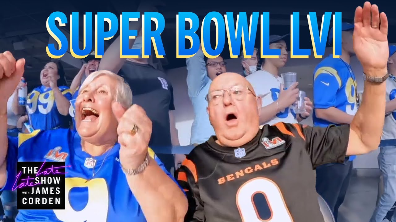 image 0 James Corden's Mom & Dad Visit The Super Bowl W/ Mgk & Steve Aoki