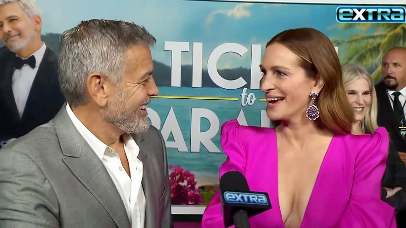 Julia Roberts And George Clooney Reveal What Keeps Them Smiling (exclusive)