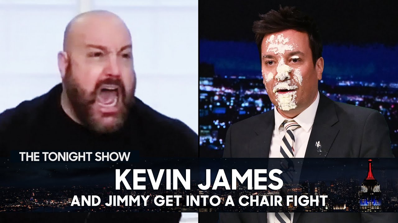 image 0 Kevin James And Jimmy Get Into A Fight During An Interview : The Tonight Show Starring Jimmy Fallon