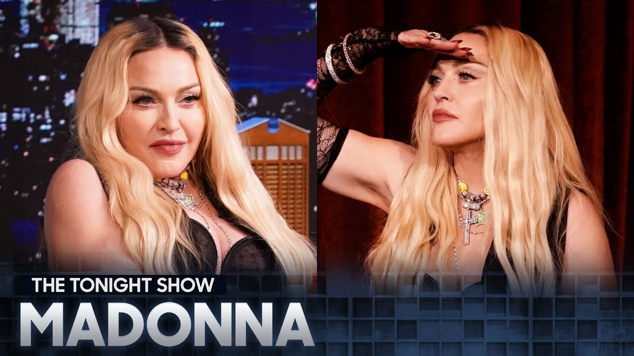 image 0 Madonna Talks Madame X And Joins Jimmy For Kid Theater : The Tonight Show Starring Jimmy Fallon