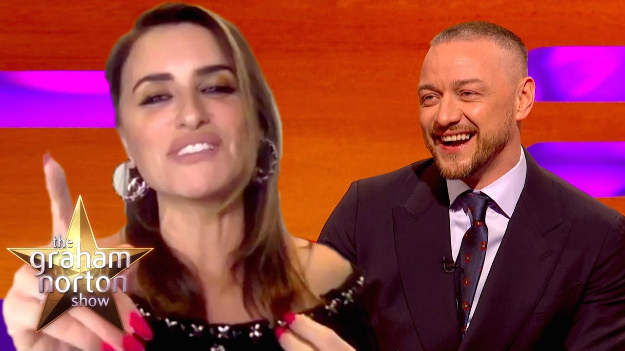 image 0 Penélope Cruz Calls Out James Mcavoy For His Impression Of Her : The Graham Norton Show
