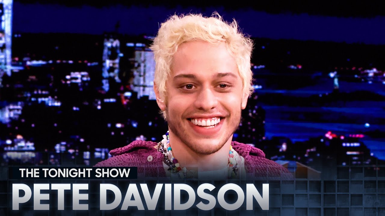 image 0 Pete Davidson Explains Why He Has Three Dogs Plays Wheel Of Opinions W/ Jon Stewart : Tonight Show