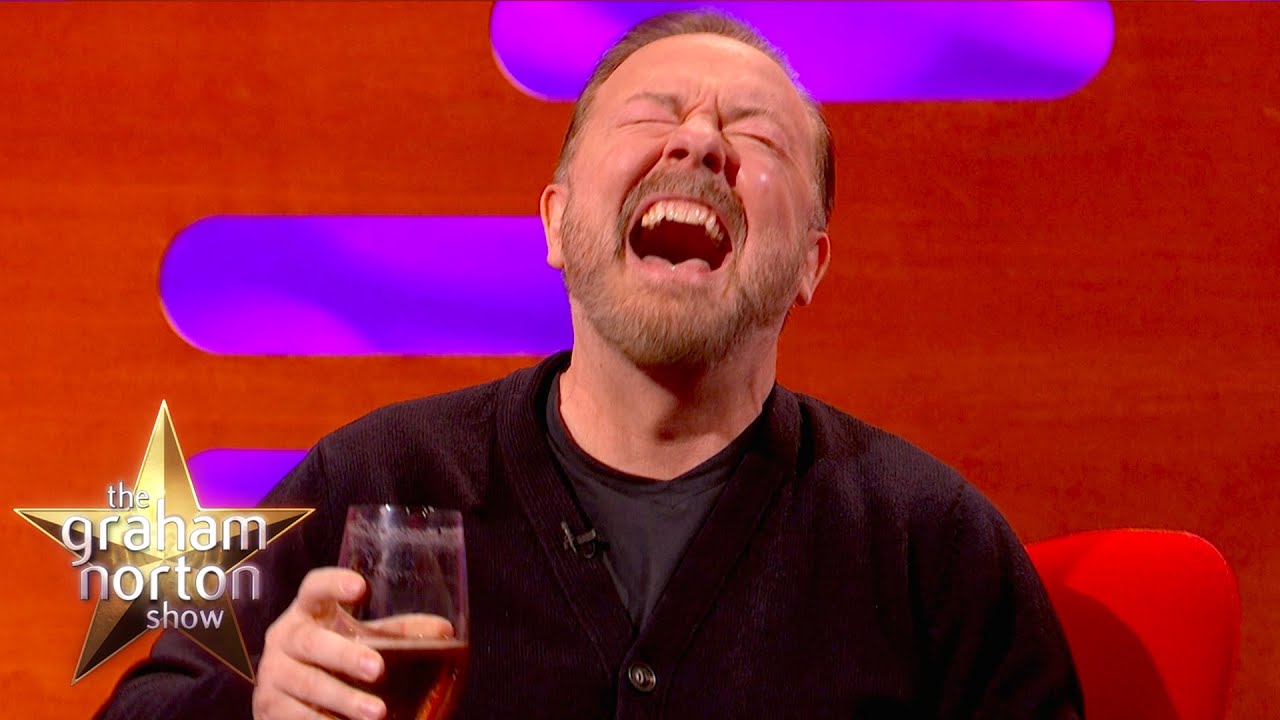 image 0 Ricky Gervais On His Iconic Golden Globe Speeches : The Graham Norton Show