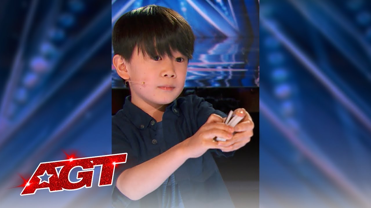 image 0 #shorts : Adorable Kid Magician Wows The Judges : America's Got Talent 2021