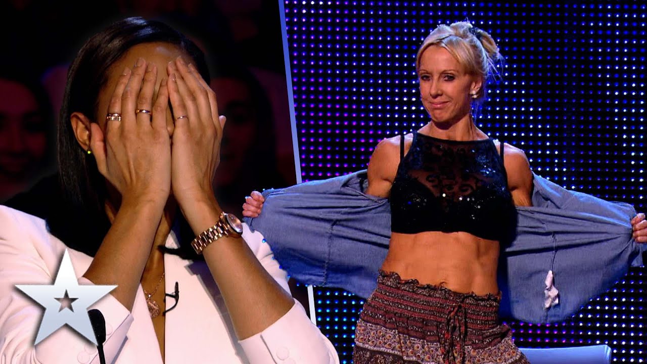 image 0 Simon's Left Blushing After This Risqué Performance! : Unforgettable Audition : Britain's Got Talent