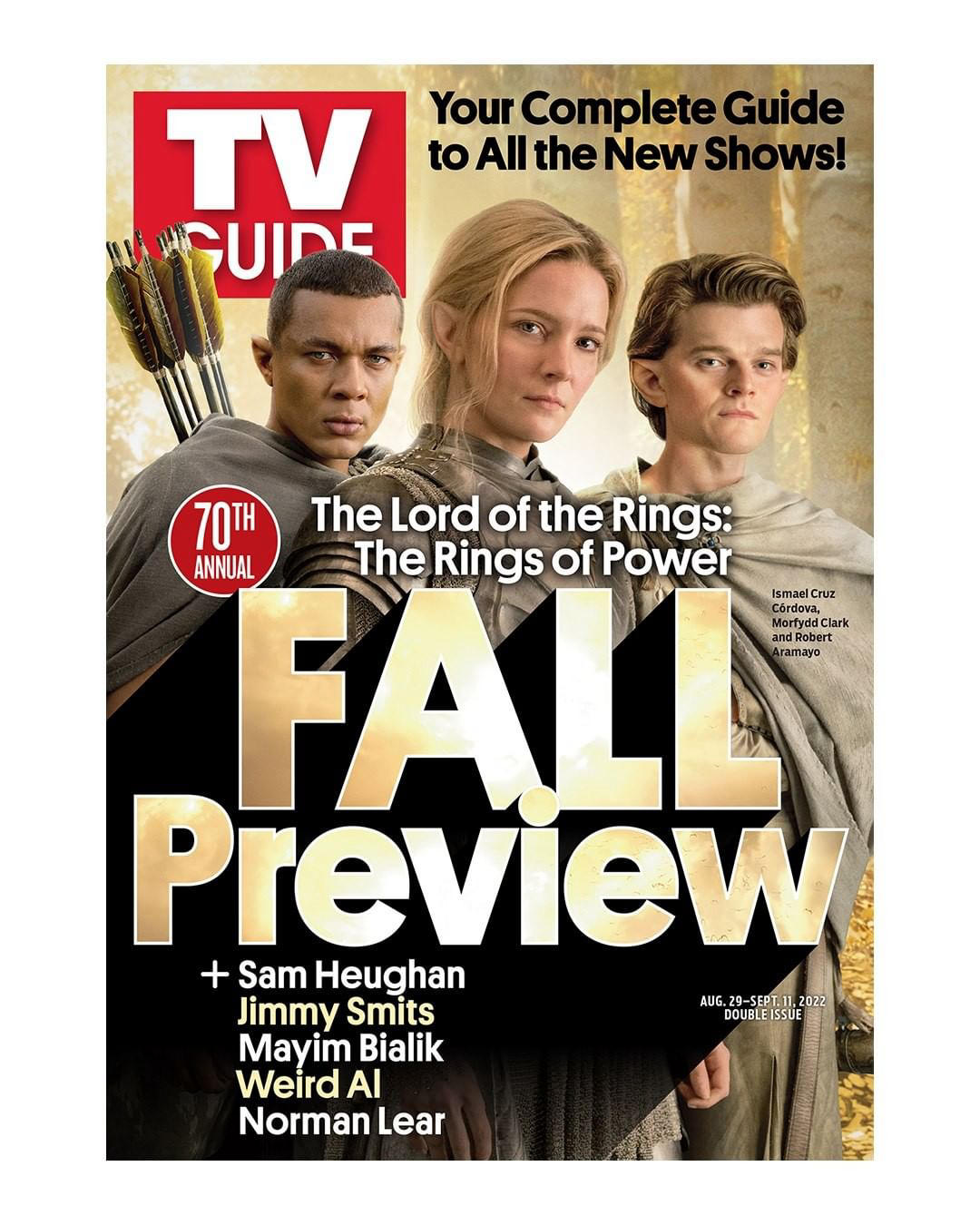 The Lord of the Rings on Prime - #TheRingsOfPower has taken over #tvguidemagazine