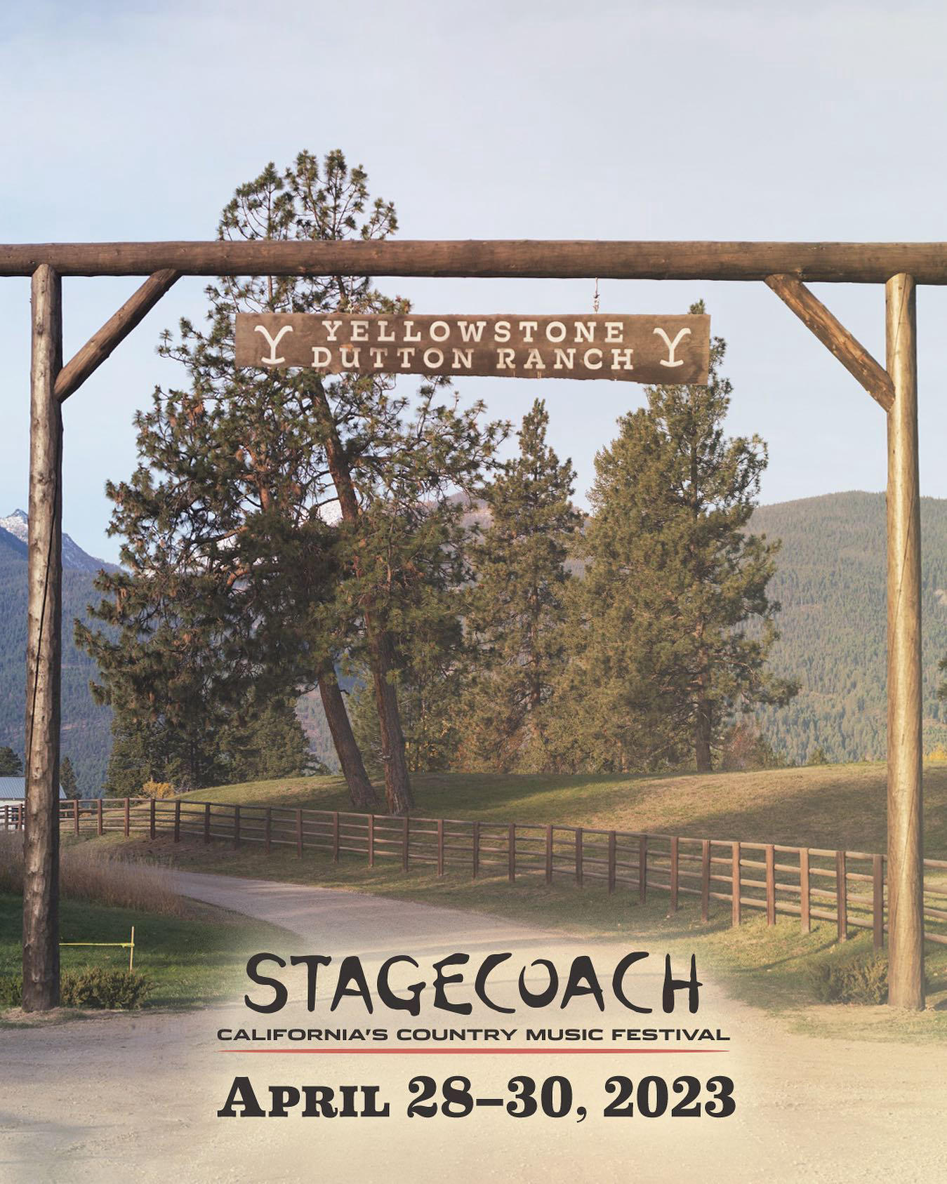 The #Yellowstone Dutton Ranch is hitting the road and relocating to California’s  #Stagecoach Festiv