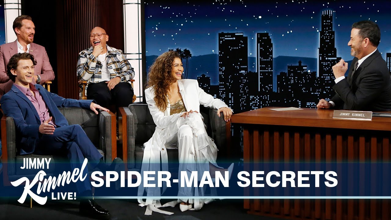 image 0 Tom Holland Zendaya Benedict Cumberbatch & Jacob Batalon On Seeing Spider-man & Keeping Secrets
