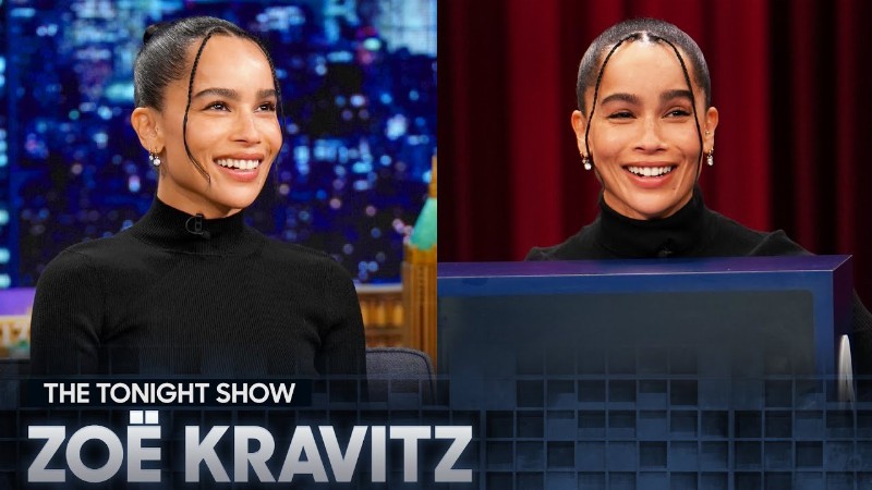 Zoë Kravitz Talks The Batman And Freaks Out Playing Can You Feel It? : The Tonight Show